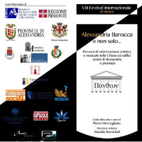 Concerto sabato 23 settembre 2017 ore 21 Alessandria Barocca